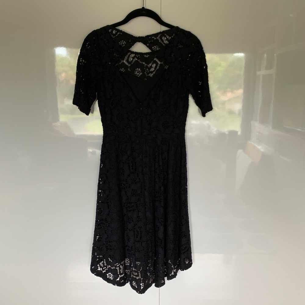 Betsey Johnson black lace dress